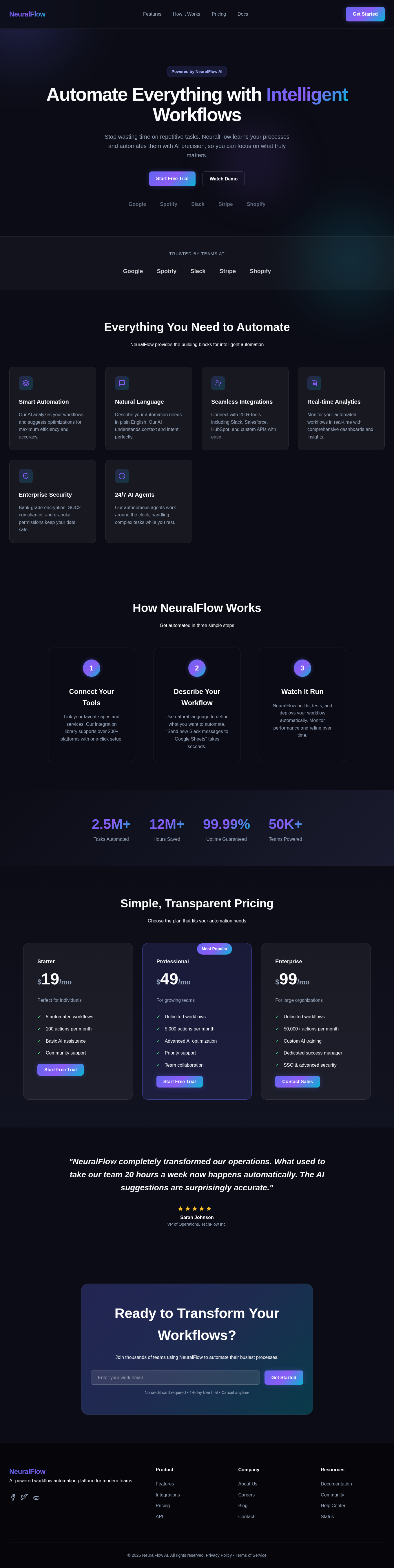NeuralFlow AI Template