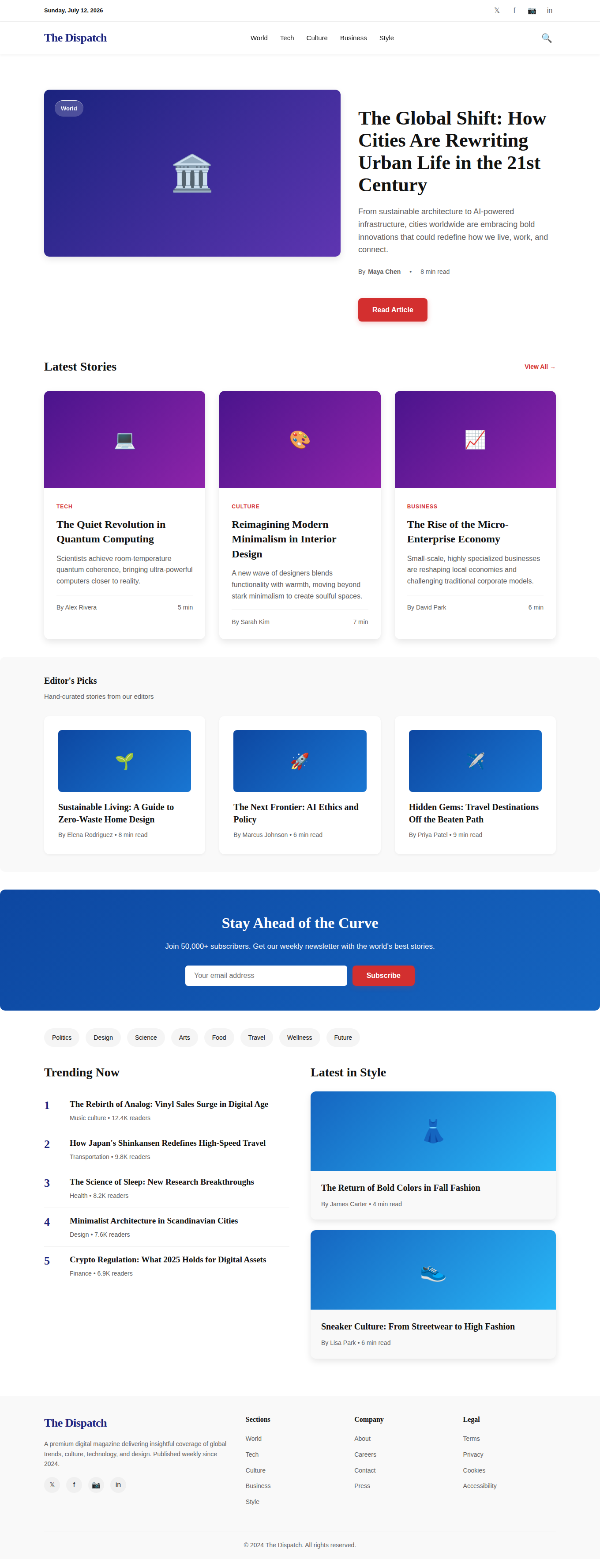 The Dispatch Magazine Template