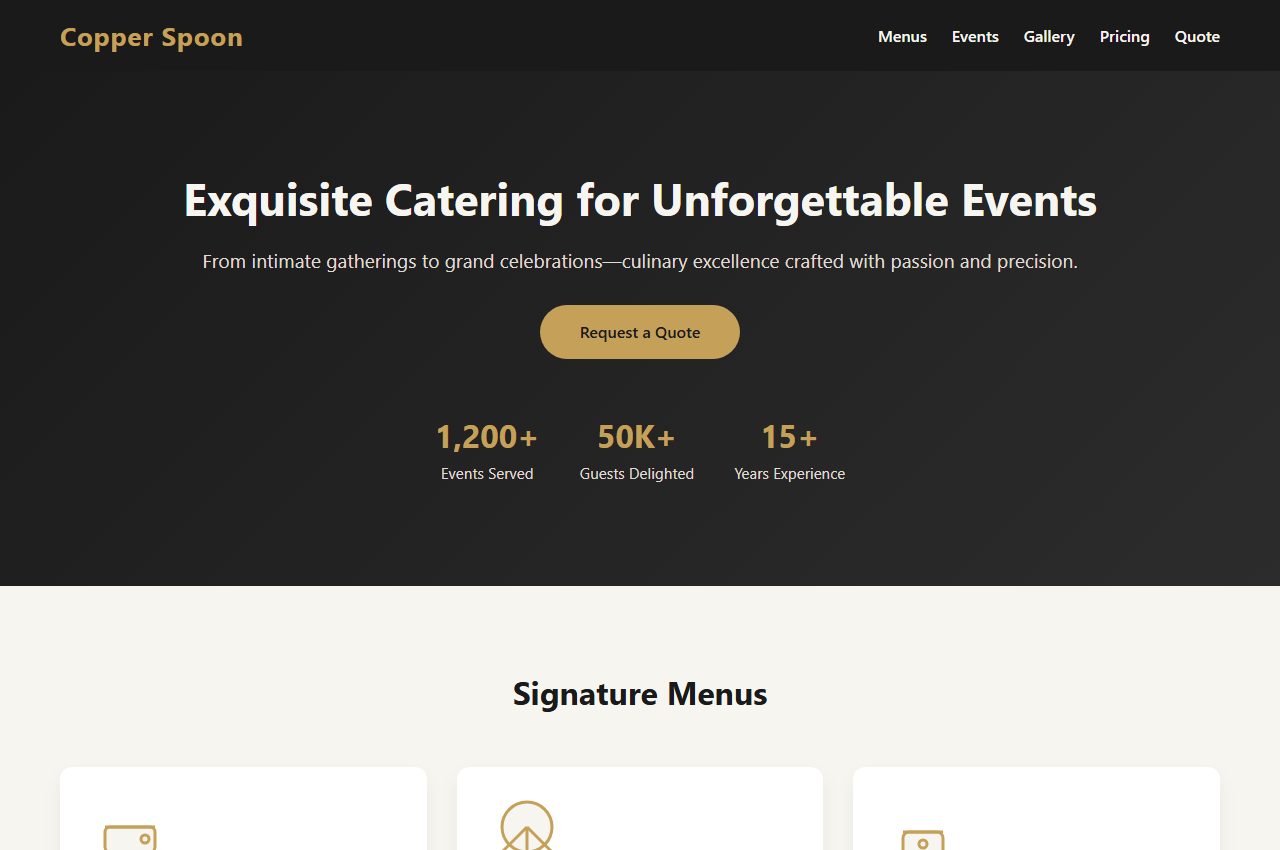 Feast & Co - Catering Service Template preview