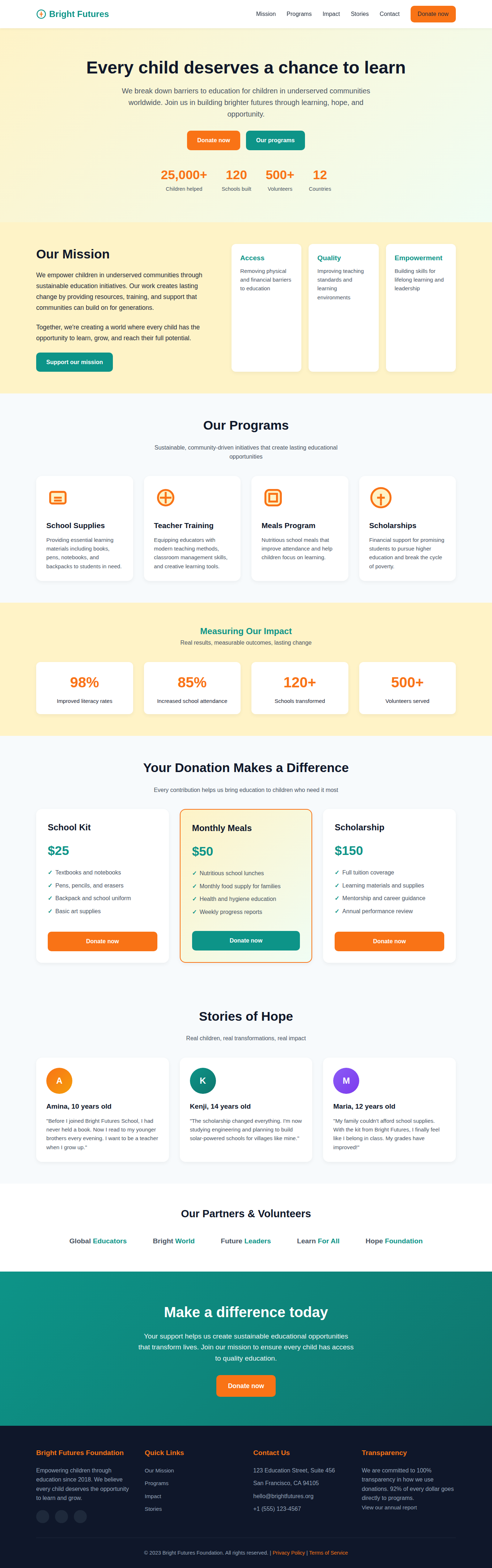 Bright Futures Nonprofit Template