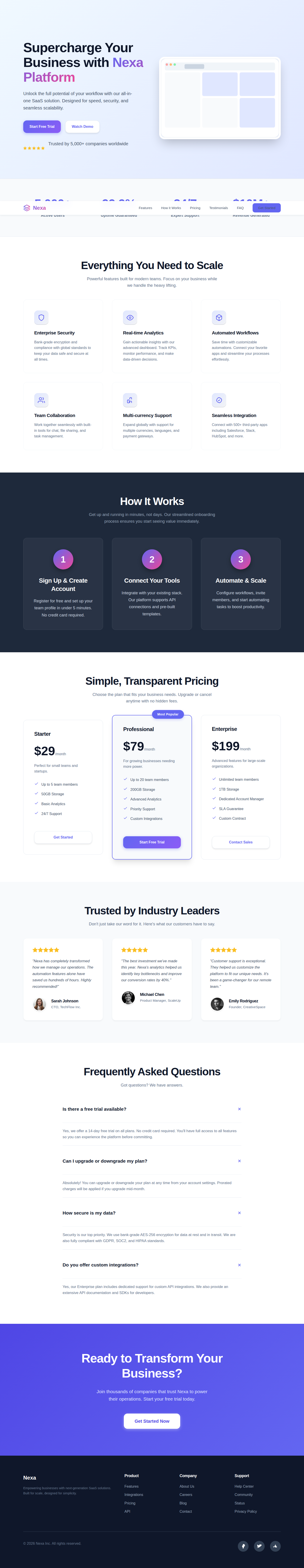 Nexa SaaS Template