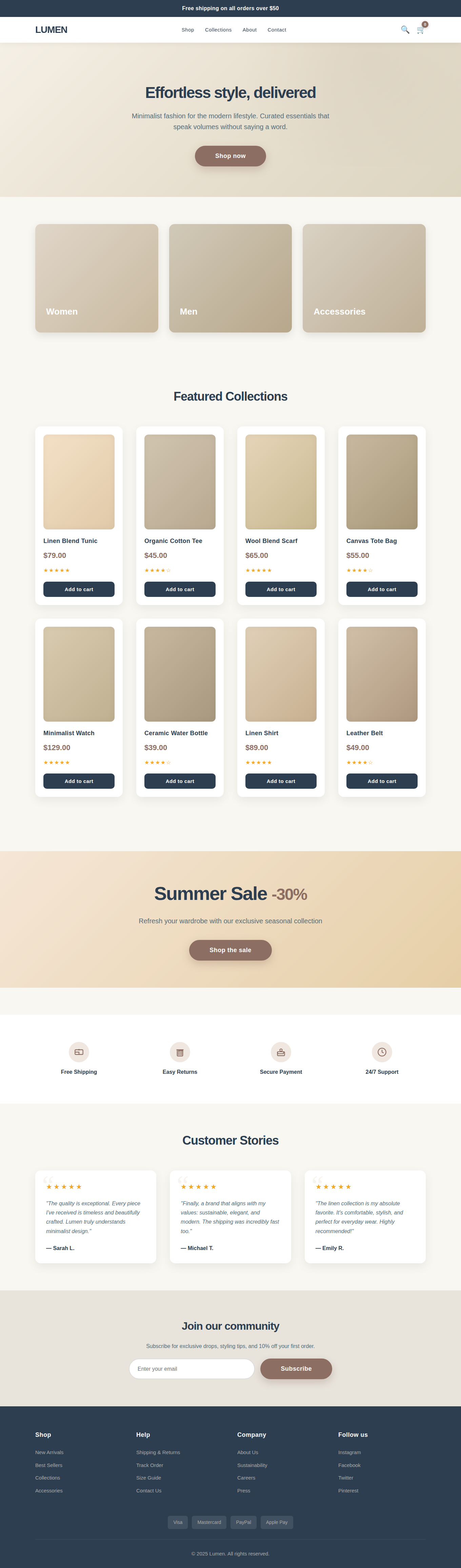 LUMEN E-Commerce Template