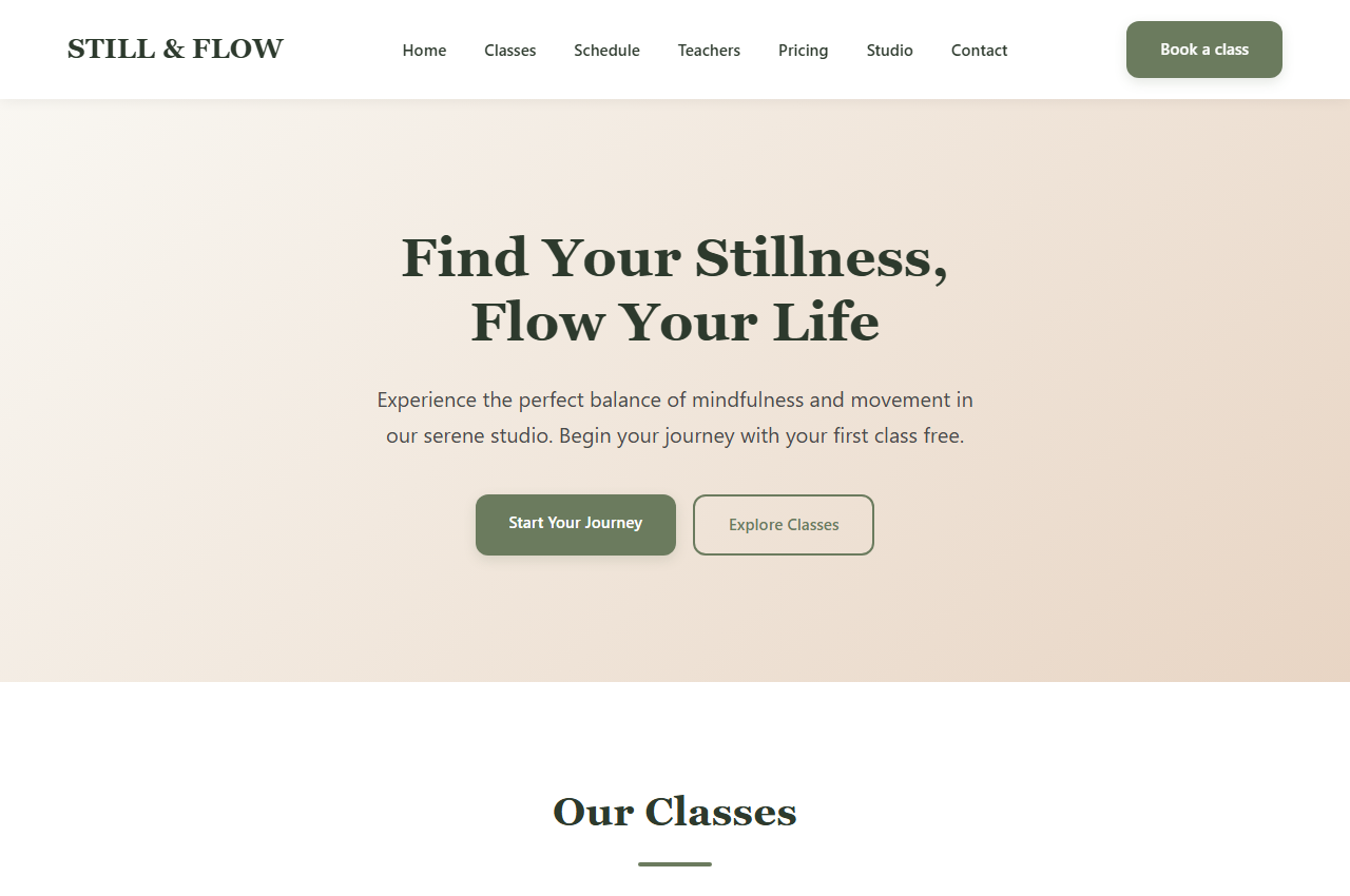 Still & Flow — Yoga and Pilates Studio preview